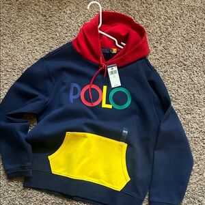Polo by Ralph Lauren Kids Hoodie in Red, Blue, and Yellow